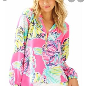 Lilly Pulitzer Elsa silk shirt